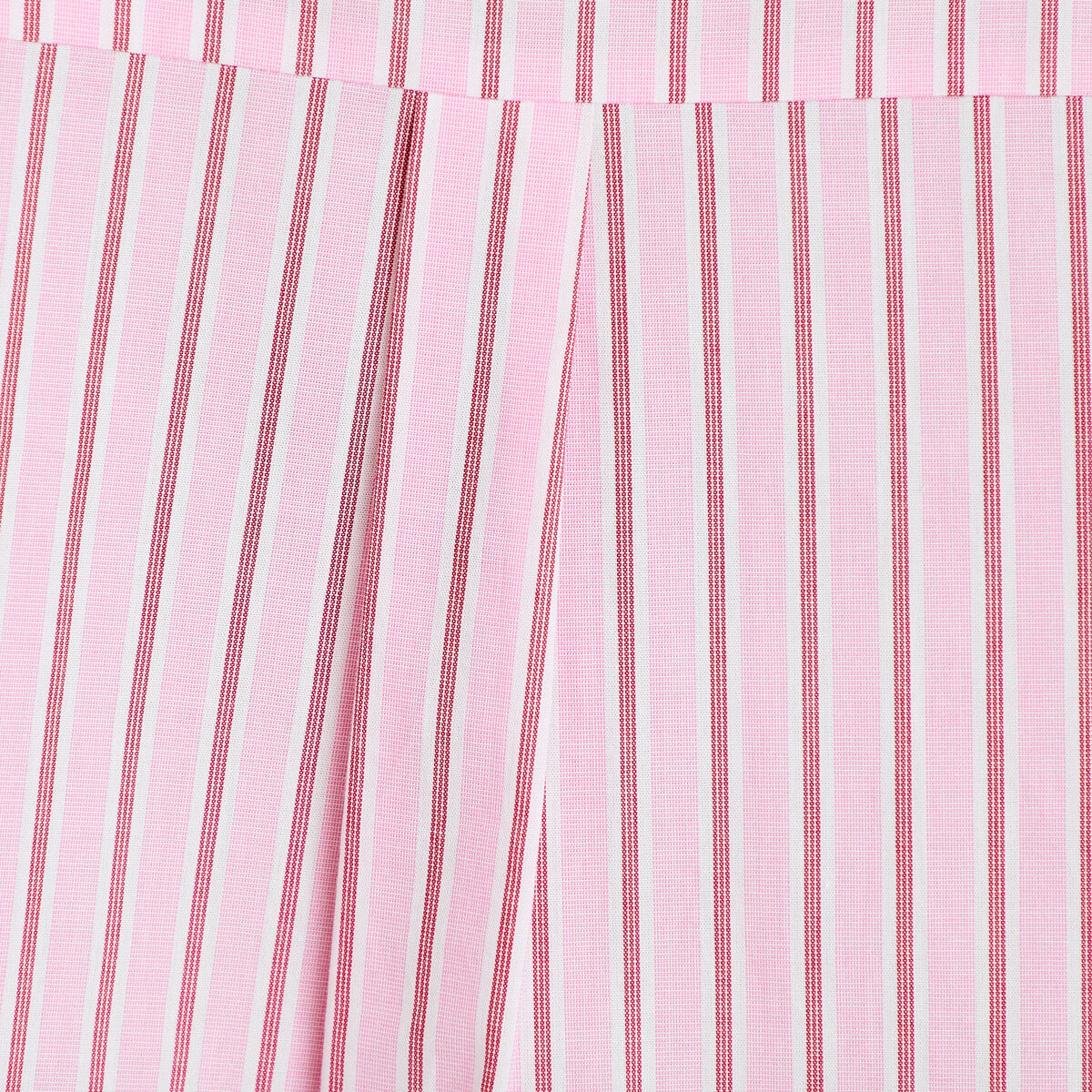Chemise droite manches longues rose femme