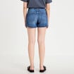 Short en jean denim double stone femme
