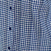 Blouse col claudine bleu roi femme