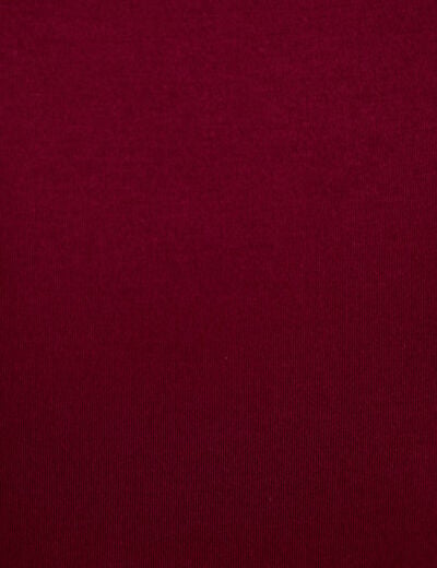T-shirt ajust&eacute; manches courtes bordeaux femme