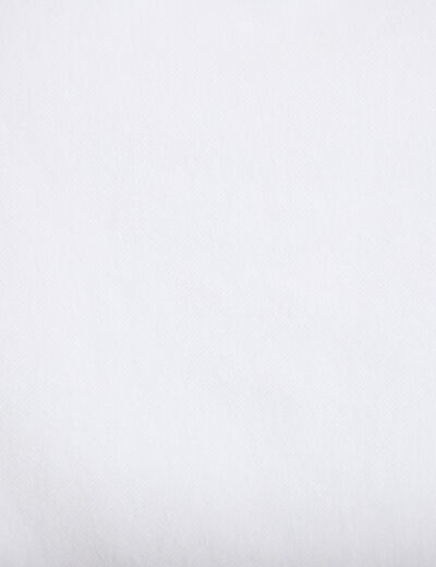 Gilet jean cintr&eacute; cropped sans manches blanc femme