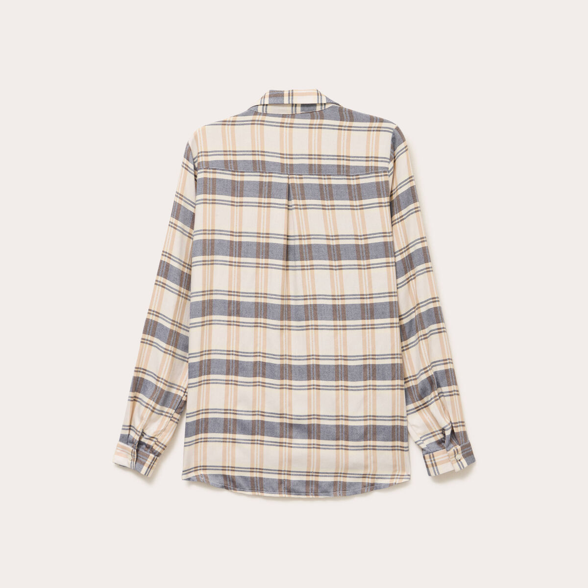 Chemise manches longues bleu femme
