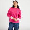 Sweat col rond manches longues rose fushia femme