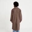 Manteau oversize manches longues taupe femme