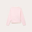Pull col rond manches longues rose clair femme