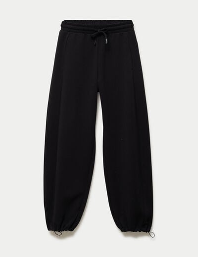 Jogging large taille standard noir femme