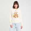 Pull pompons et guirlandes ecru femme