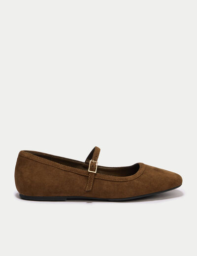 Ballerines marron femme