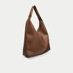 Sac tress&eacute; effet chin&eacute; camel femme