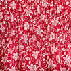 Robe longue &eacute;vas&eacute;e smock&eacute;e rouge femme