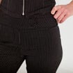 Pantalon bootcut taille basse noir femme
