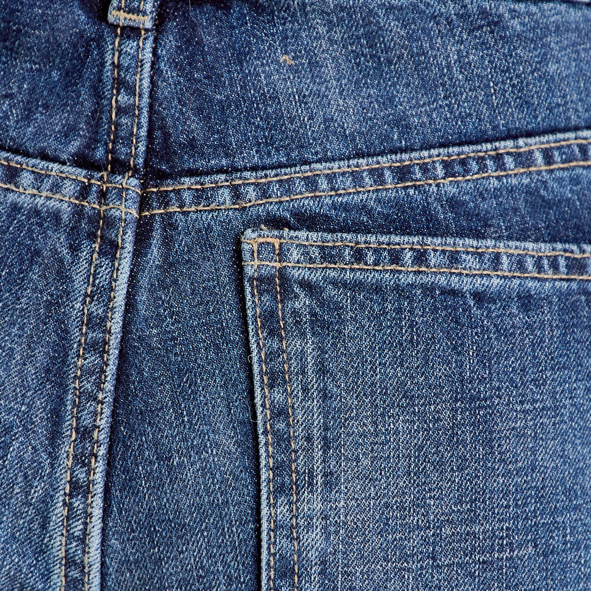 Jean wide leg taille standard denim stone femme