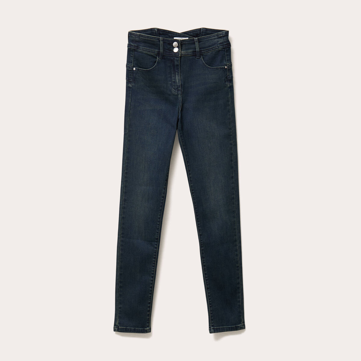 Jeans slim push-up denim blue black femme