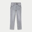 Jean taille standard denim gris femme
