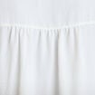 Chemise ample sans manches pliss&eacute;e ecru femme