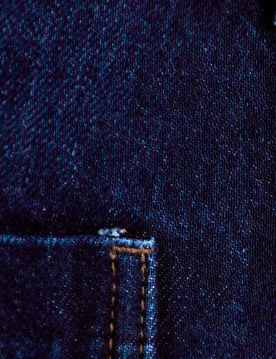 Jean bootcut ceinture amovible denim brut femme