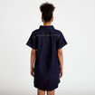 Robe droite en jean denim brut femme