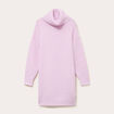 Robe pull col roul&eacute; parme femme