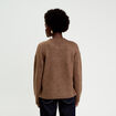 Pull manches longues marron clair femme