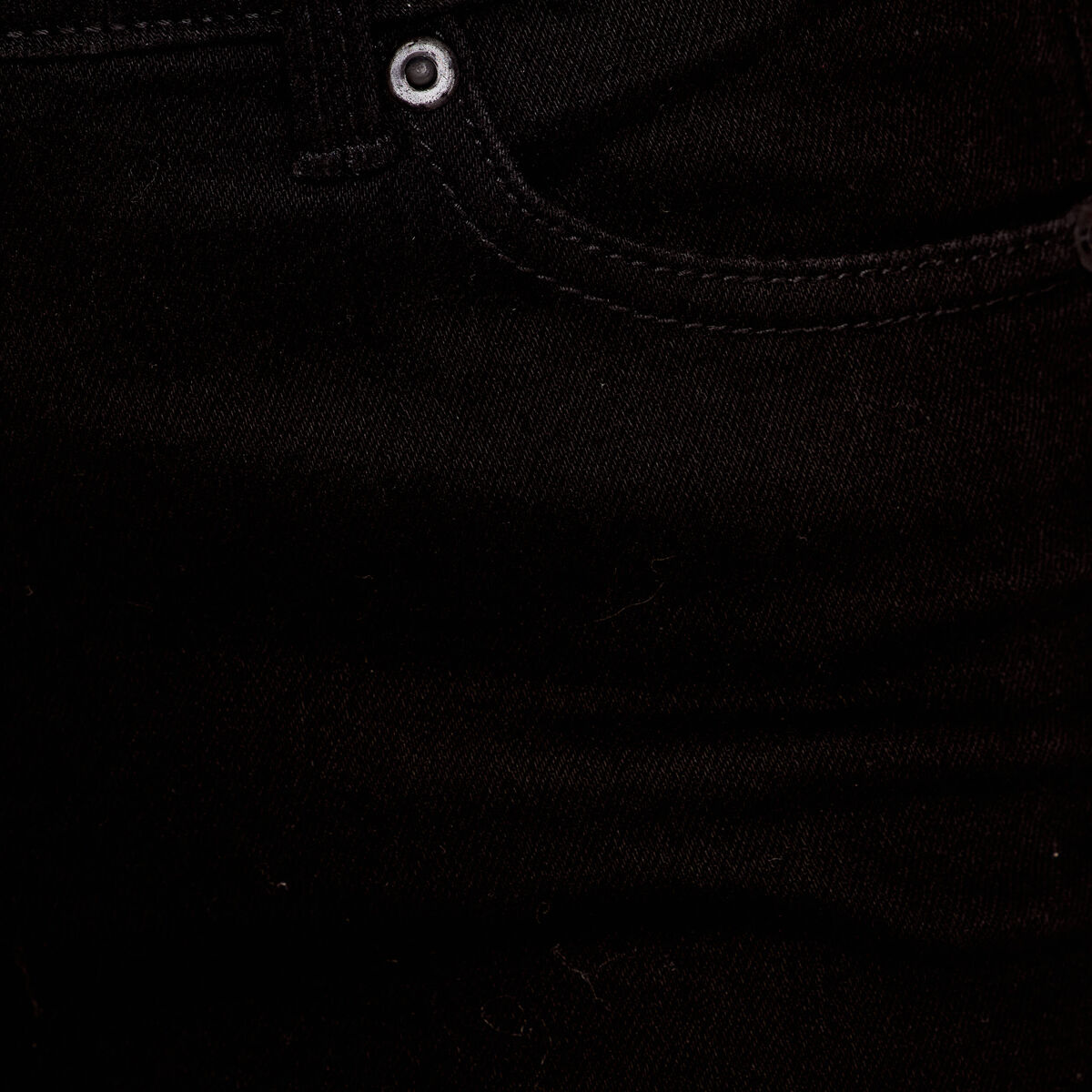 Jean skinny push-up taille standard denim noir femme