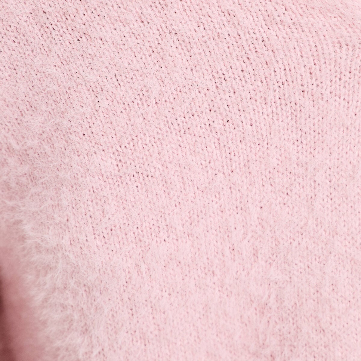 Pull d&eacute;tails coeur rose pastel femme