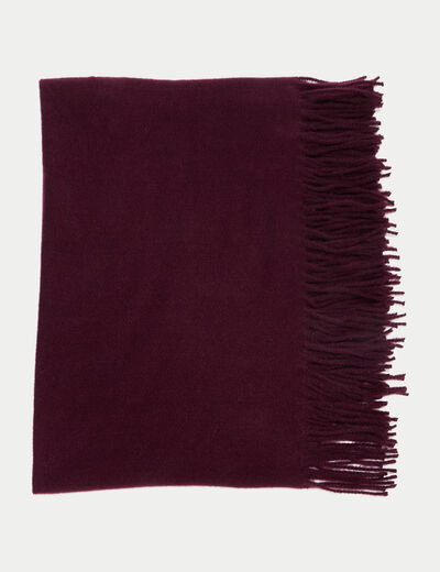 &Eacute;charpe chin&eacute;e bordeaux femme