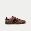 Baskets basses &agrave; lacets beige femme