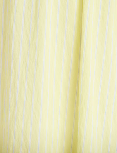 Jupon &eacute;vas&eacute; longueur 3/4 jaune femme