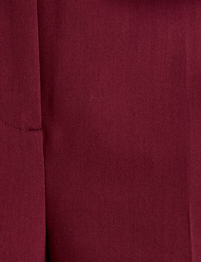 Pantalon city large violet fonc&eacute; femme