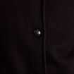 Veste droite courte col classique noir femme