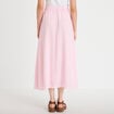 Jupon &eacute;vas&eacute; longueur 3/4 rose femme