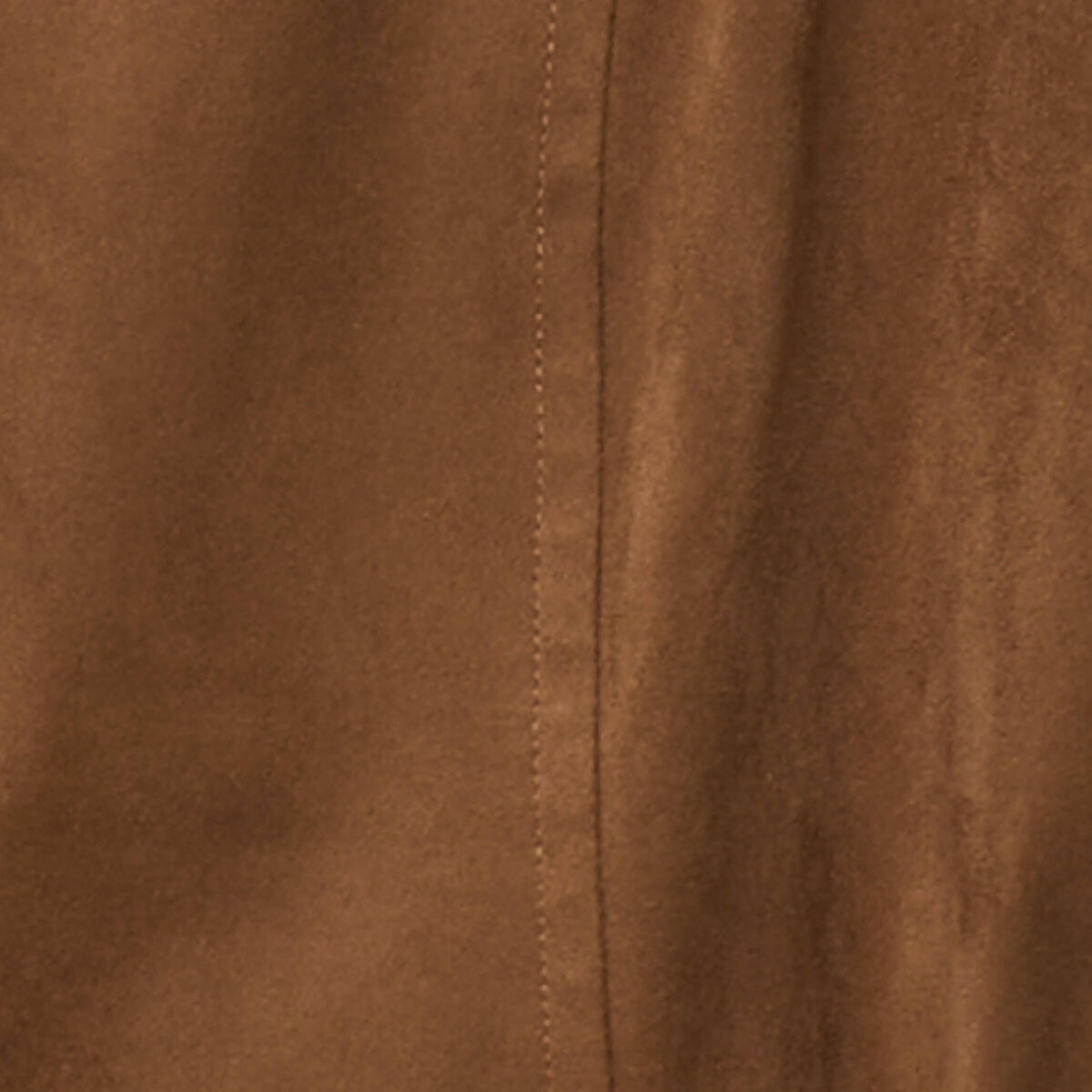 Robe boutonn&eacute;e aspect daim marron fonc&eacute; femme