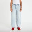 Jean barrel cropped taille standard denim bleach femme