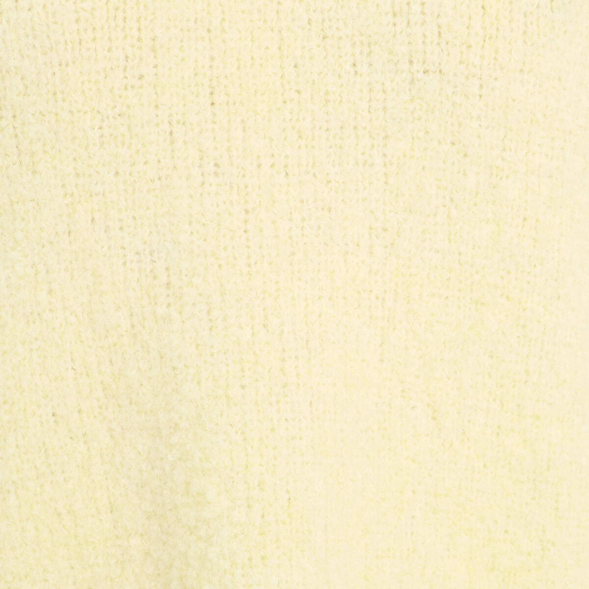 Pull manches courtes jaune clair femme
