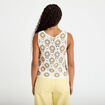 D&eacute;bardeur crochet boutons ecru femme