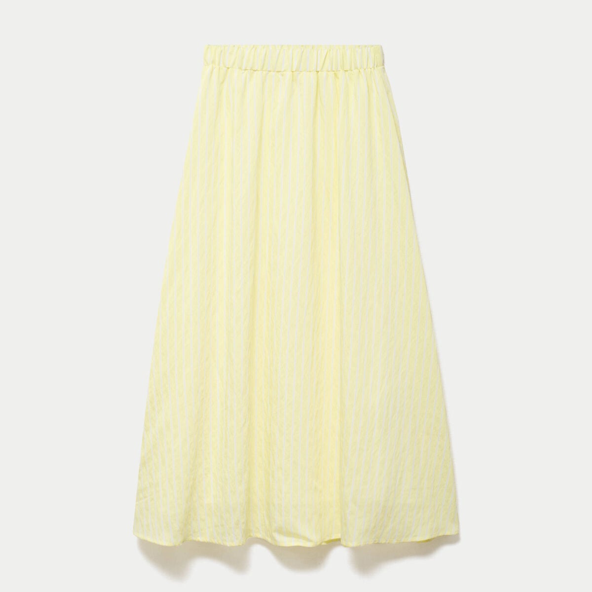 Jupon &eacute;vas&eacute; longueur 3/4 jaune femme