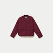 Veste ample manches longues bordeaux femme