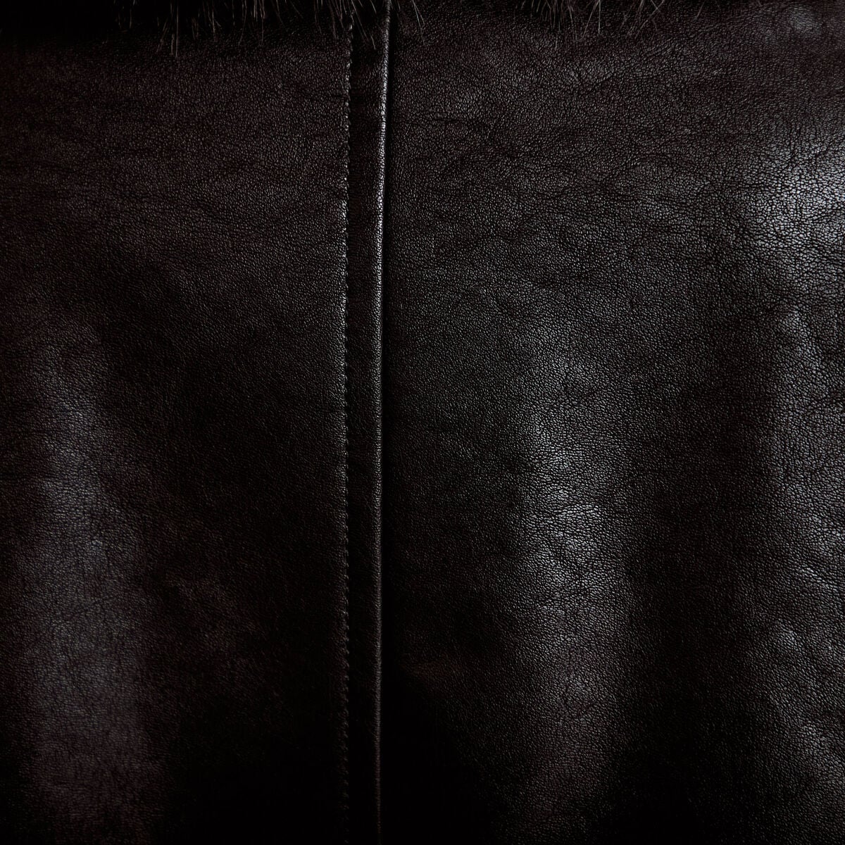 Veste droite similicuir col tailleur noir femme