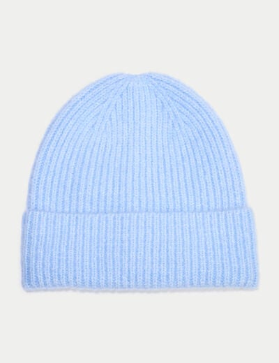 Bonnet bleu ciel femme