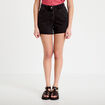 Short en jean 5 poches denim noir femme