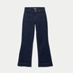 Jean bootcut taille haute denim brut femme