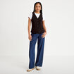 Gilet sans manches noir femme
