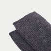 Chaussettes hautes gris fonc&eacute; femme