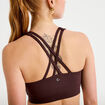 Brassi&egrave;re de sport activewear marron fonc&eacute; femme