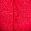 Gilet duveteux manches 3/4 rouge femme