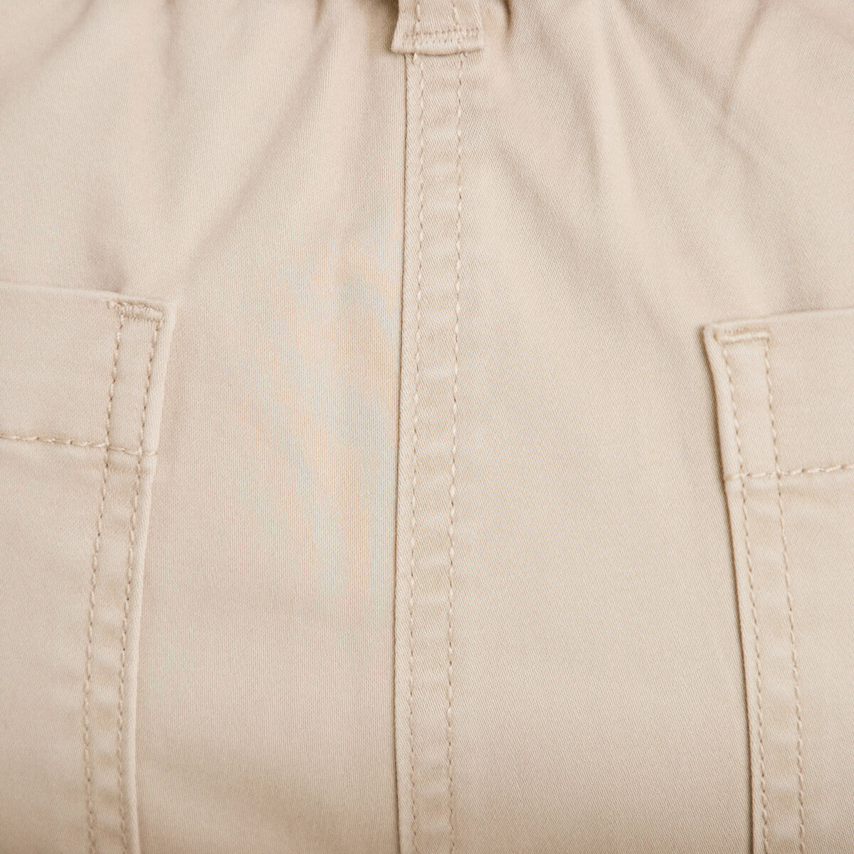 Pantalon chino avec ceinture amovible beige femme