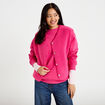 Gilet sans manches effet polaire col v rose fushia femme