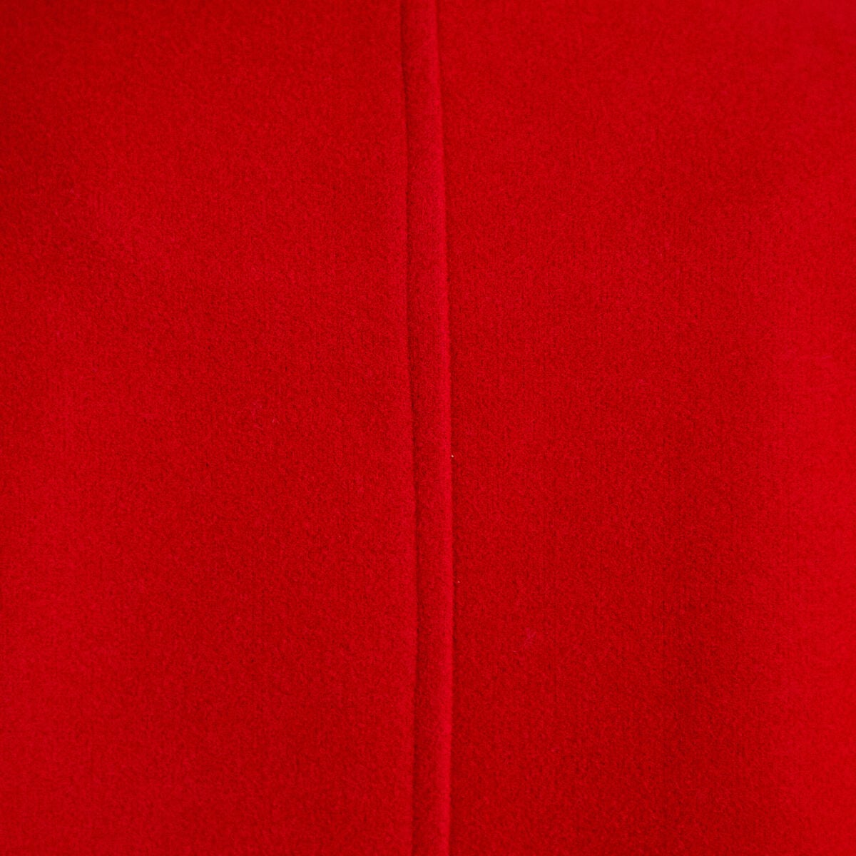Caban court col montant rouge femme