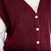 Gilet sans manches bordeaux femme