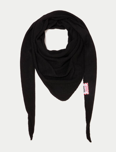 Foulard noir femme